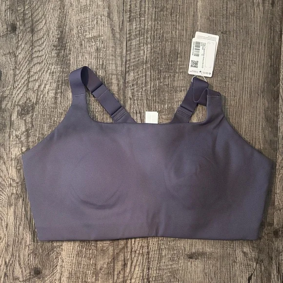 Lululemon Ultralu Square Neck Sports Bra D/DD - Purple - Size 12 - Picture 1 of 4
